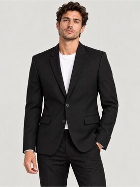IRO Paris Lindo Men’s Black Wool Cashmere Blazer Jacket EU 48/ US 38 Medium NWT